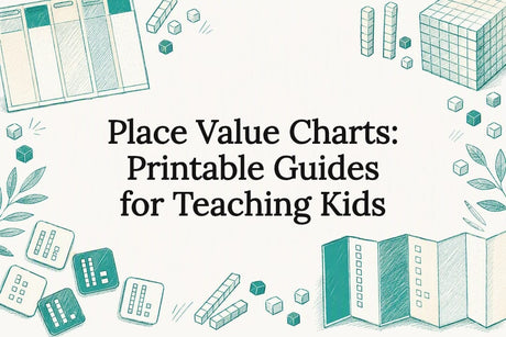 Decorative place value chart title card