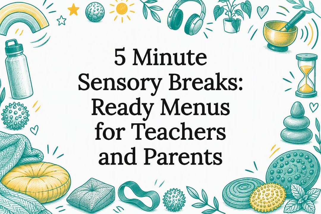 Sensory break title card illustration