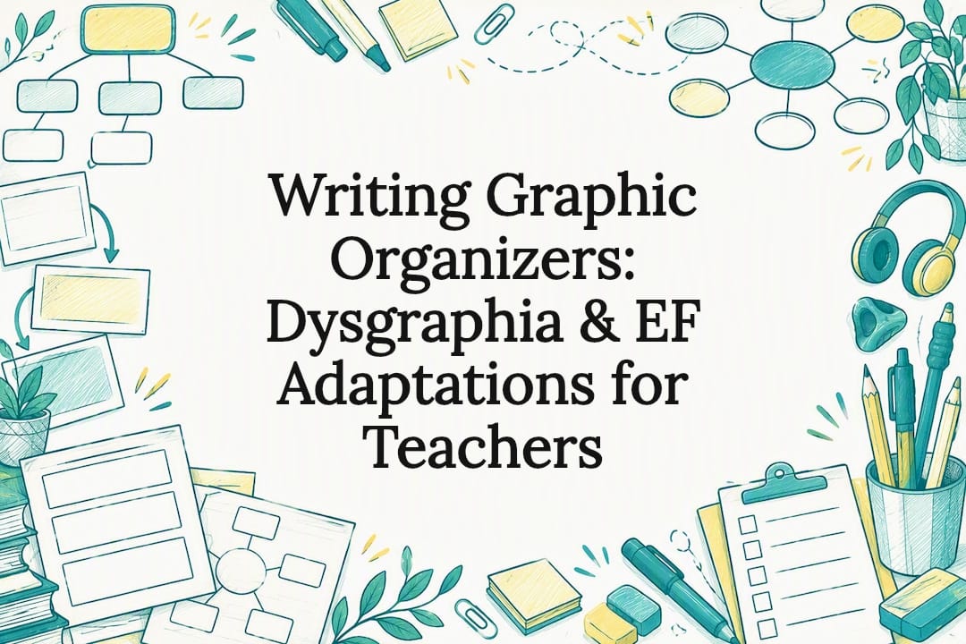 Graphic organizer title card illustration