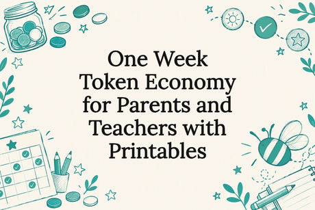 Token economy printable title card illustration