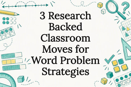 Word problem strategy title card illustration