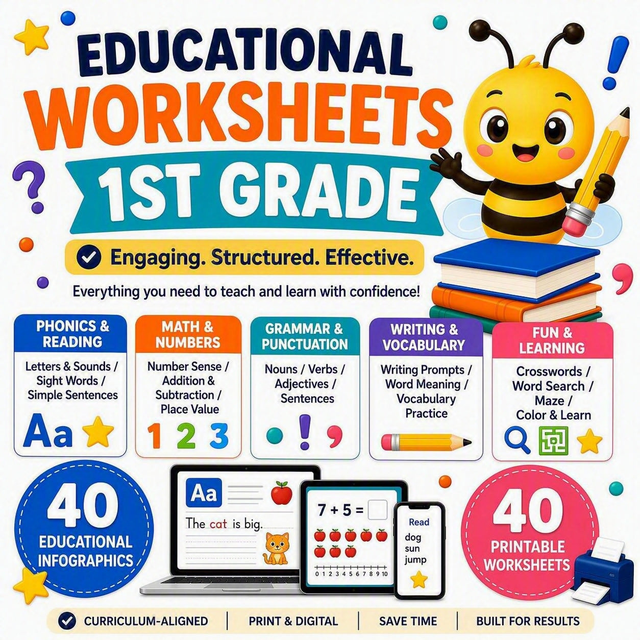 1st Grade Worksheets