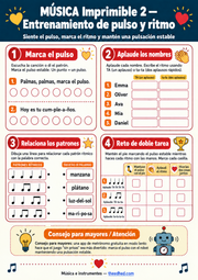 Música e instrumentos para niños | Curso digital e imprimibles