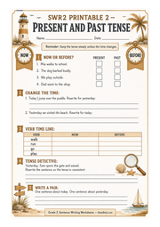 Grade 2 Sentence Writing Worksheets – Kids Digital Course & Printable Worksheets