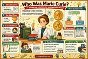 Marie Curie for Kids infographic lesson preview from Infographic EDU