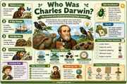 Charles Darwin for Kids infographic lesson preview from Infographic EDU