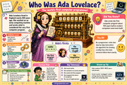 Ada Lovelace for Kids infographic lesson preview from Infographic EDU