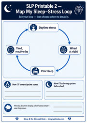 Sleep & The Stressed Brain printable worksheet preview