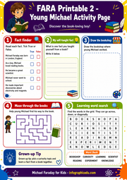Michael Faraday for Kids printable planner preview
