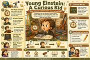 Albert Einstein for Kids infographic lesson preview from Infographic EDU
