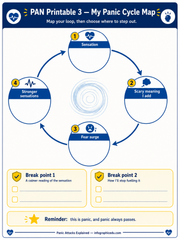 Panic Attacks Coping Plan infographic lesson preview from Infographic EDU