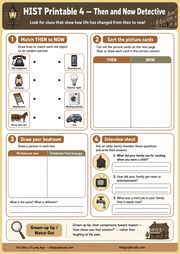 The Story of Long Ago for Kids infographic lesson preview from Infographic EDU
