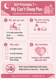 Sleep & The Stressed Brain infographic lesson preview from Infographic EDU