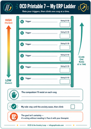 OCD Printable7 - My ERP Ladder chart for rating triggers and climbing the ladder.