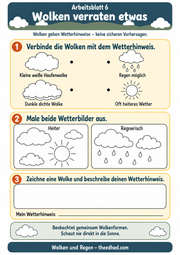 Arbeitsblatt: Wolken verraten etwas