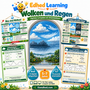 Wolken und Regen – deutsches Lernpaket für Kinder von 5 bis 7 Jahren