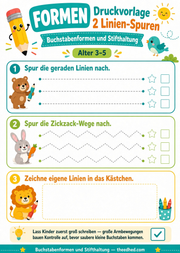 Druckvorlage 2 Linien Spuren