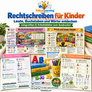Rechtschreiben für Kinder – Edhed Learning, 8 Infografiken und 8 Arbeitsblätter
