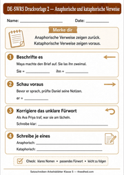 Druckvorlage 2 Anaphorische und kataphorische Verweise