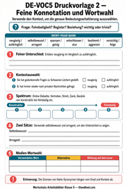 Druckvorlage 2 Feine Konnotation und Wortwahl
