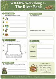 Wind in the Willows Reading Course – Digital Infographic & Printable Worksheet Pack