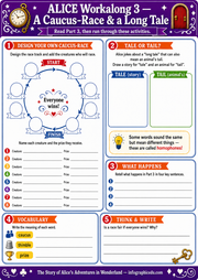 Alice in Wonderland Reading Course – Digital Infographic & Printable Worksheet Pack