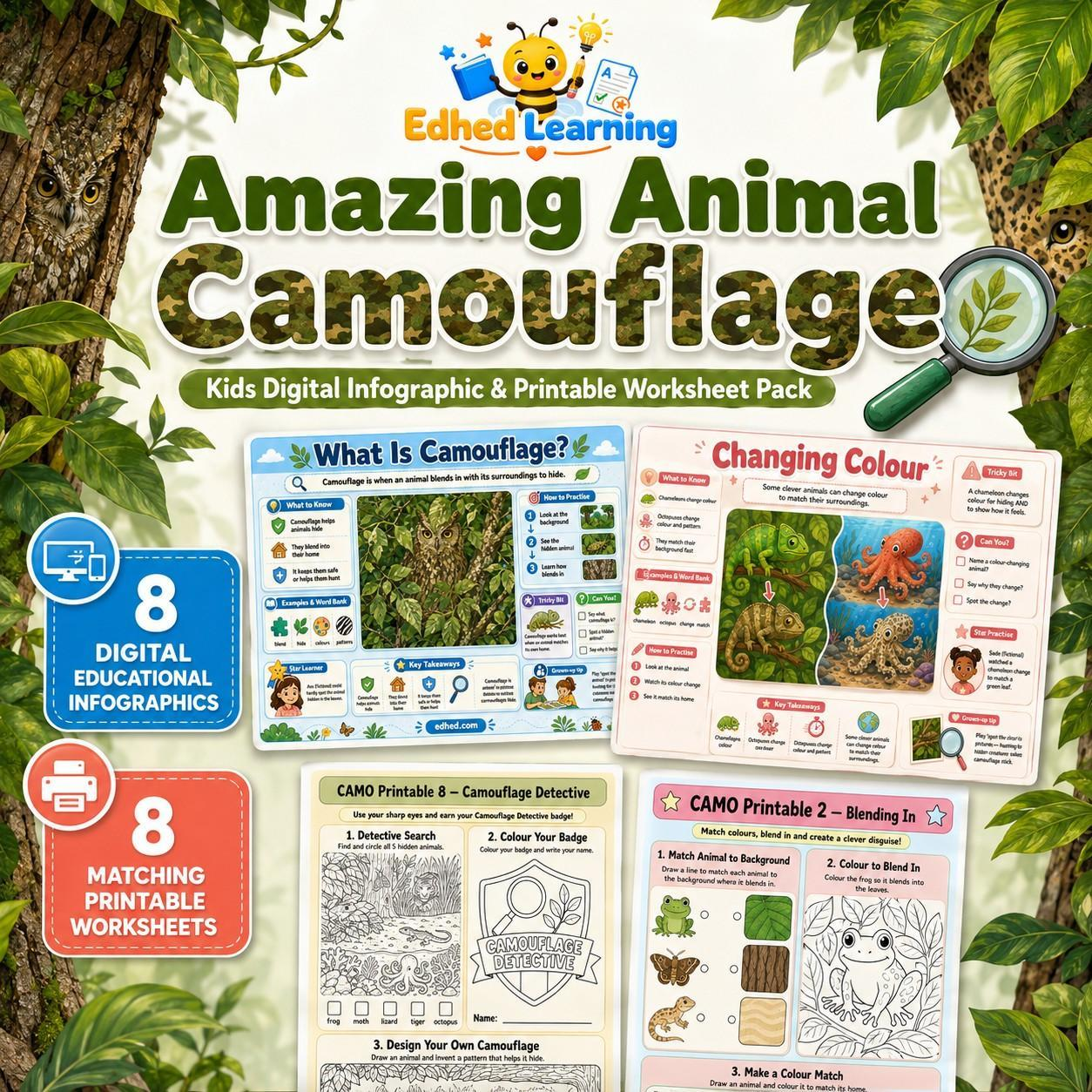Edhed Learning Amazing Animal Camouflage digital course product image