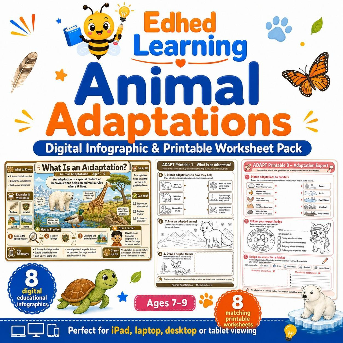 Edhed Learning Animal Adaptations digital course product image