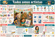 Infografía en español Todos somos artistas del curso Arte y color