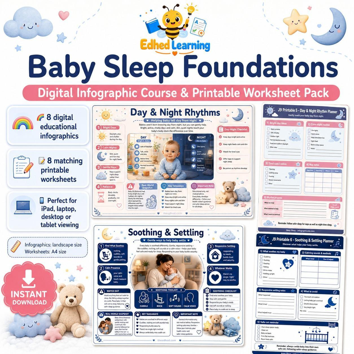 Edhed Learning Baby Sleep Foundations digital course product image