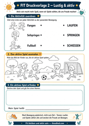 Arbeitsblatt 2 aus dem Lernpaket Fit bleiben und aktiv sein – Edhed Learning