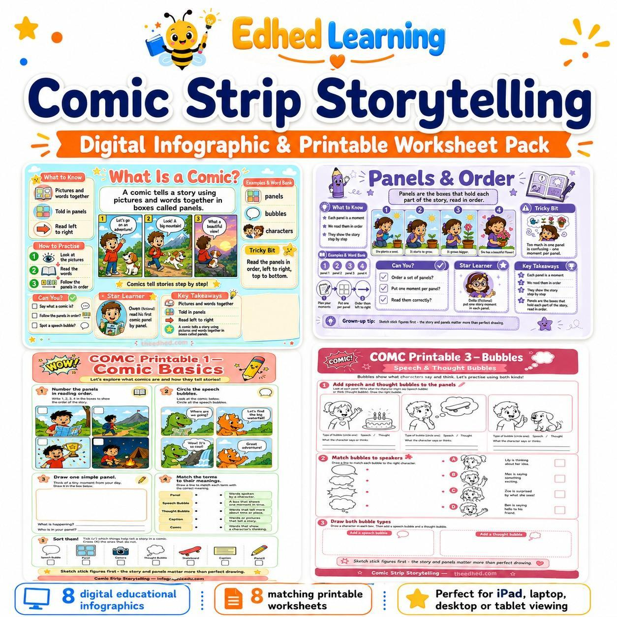 Edhed Learning Comic Strip Storytelling digital course product image