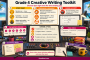 Grade 4 Infographic 08 preview included in the Grades 1–5 Creative Writing Mastery BUNDLE