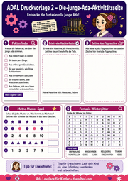 Ada Lovelace für Kinder – Arbeitsblatt 2 aus dem Lernpaket von Edhed Learning