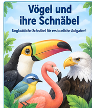 Vögel und ihre Schnäbel – Infografik 1 aus dem Lernpaket von Edhed Learning