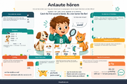 Infografik „Anlaute hoeren“ aus dem Kurs Anlaute und Auslaute erkennen
