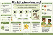 Infografik „Was ist Lautverschmelzung“ aus dem Kurs Laute zu Wörtern verbinden