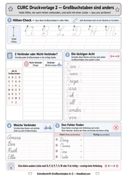 Arbeitsblatt „Grossbuchstaben sind anders“ aus dem Kurs Schreibschrift-Großbuchstaben A–Z