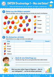 Arbeitsblatt „Was sind Daten“ aus dem Kurs Daten und Diagramme für Kinder