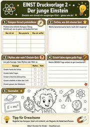 Albert Einstein für Kinder – Arbeitsblatt 2 aus dem Lernpaket von Edhed Learning