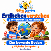 Erdbeben verstehen – 8 Infografiken + 8 Arbeitsblätter – Edhed Learning
