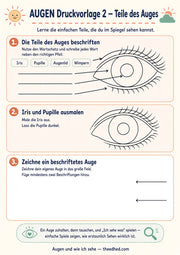 Augen und wie ich sehe – Arbeitsblatt 2 aus dem Lernpaket von Edhed Learning