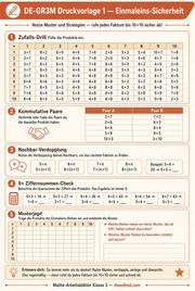 Arbeitsblatt „Einmaleins Sicherheit“ aus dem Kurs Mathe-Arbeitsblätter Klasse 3