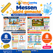 Messen leicht gemacht: Edhed Learning Titelbild mit vier Materialvorschauen