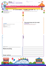 Arbeitsblatt „Gleiche Gruppen“ aus dem Kurs Textaufgaben Klasse 2