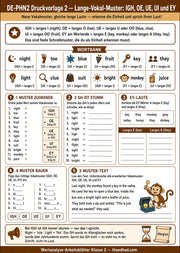Englische Wortmuster – Arbeitsblatt 2 aus dem Lernpaket von Edhed Learning
