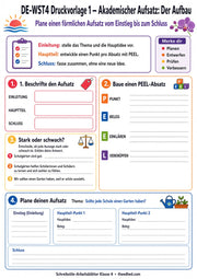 Schreibstile vertiefen – Arbeitsblatt 1 aus dem Lernpaket von Edhed Learning