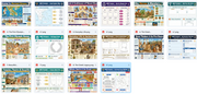 Grid of educational posters on a white background