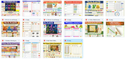 Grid of educational posters on a white background