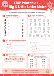 Letter Pairs worksheet 1 preview from the early literacy foundations bundle